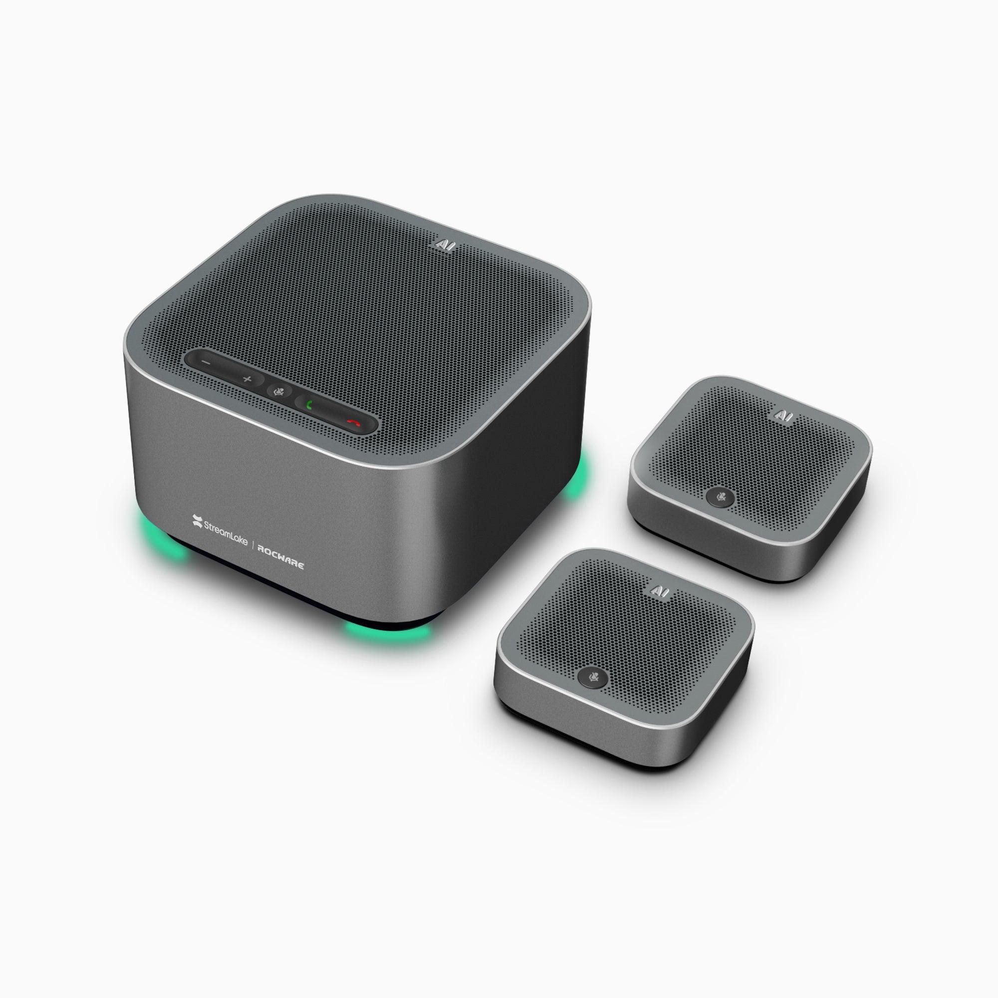 A10 USB-Konferenzlautsprecher mit Mikrofonen – ROCWARE 3A-Technologie für klare Anrufe