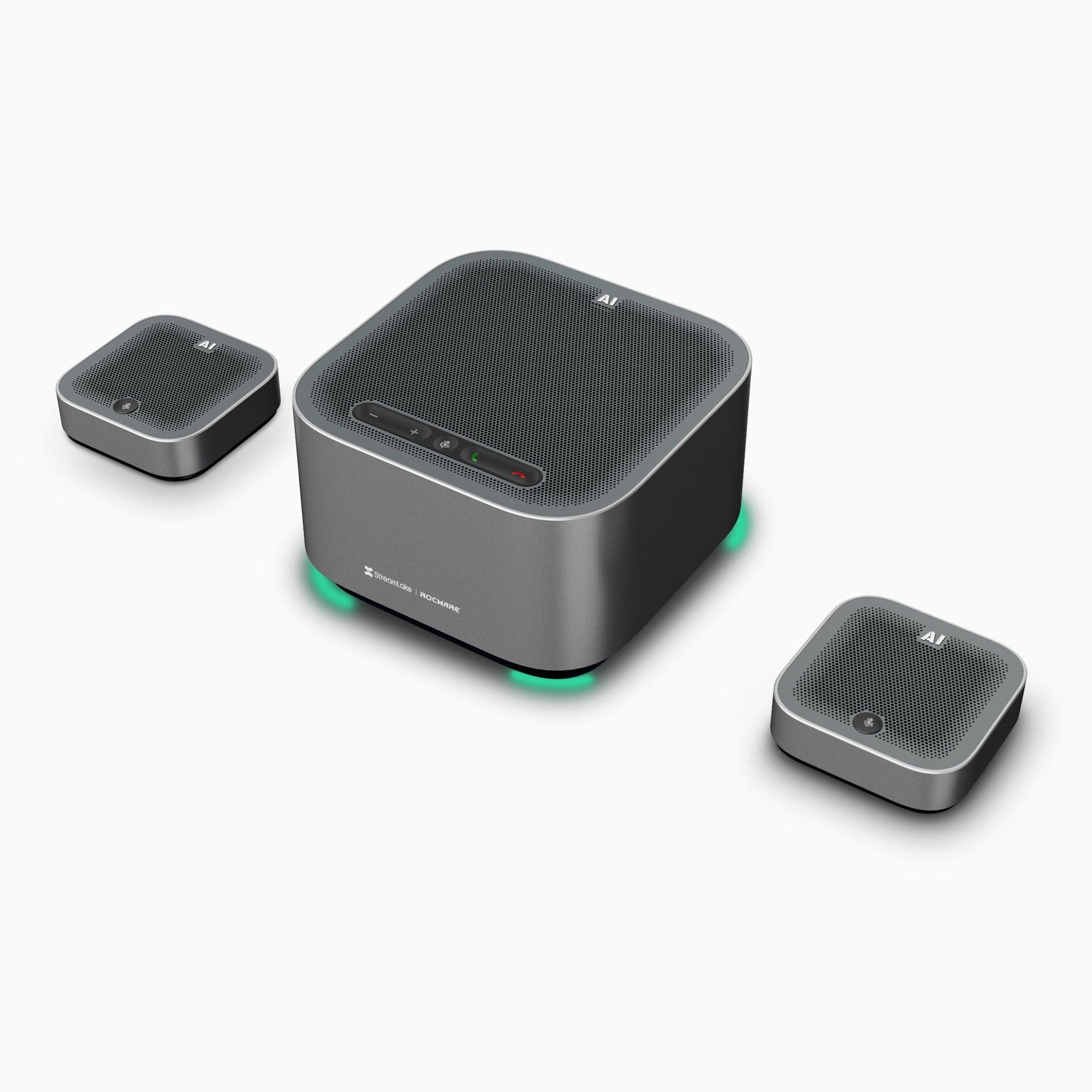 A10 USB-Konferenzlautsprecher mit Mikrofonen – ROCWARE 3A-Technologie für klare Anrufe