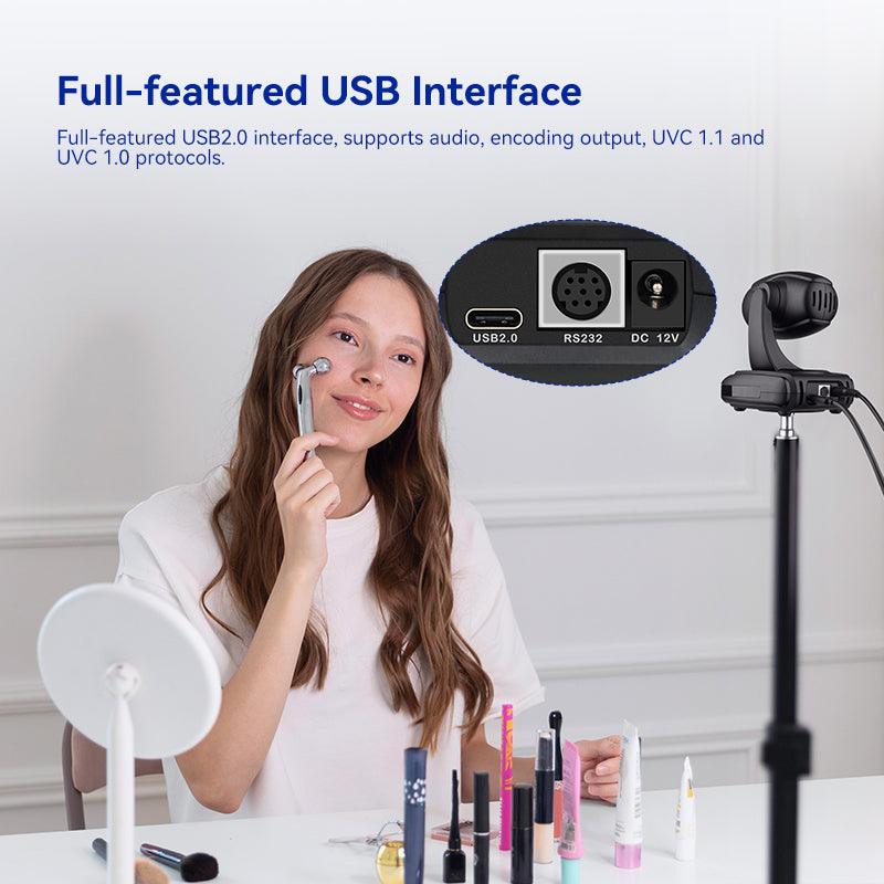 Caméra PTZ vidéo mini RC310 pour conférence en ligne avec zoom optique 3x